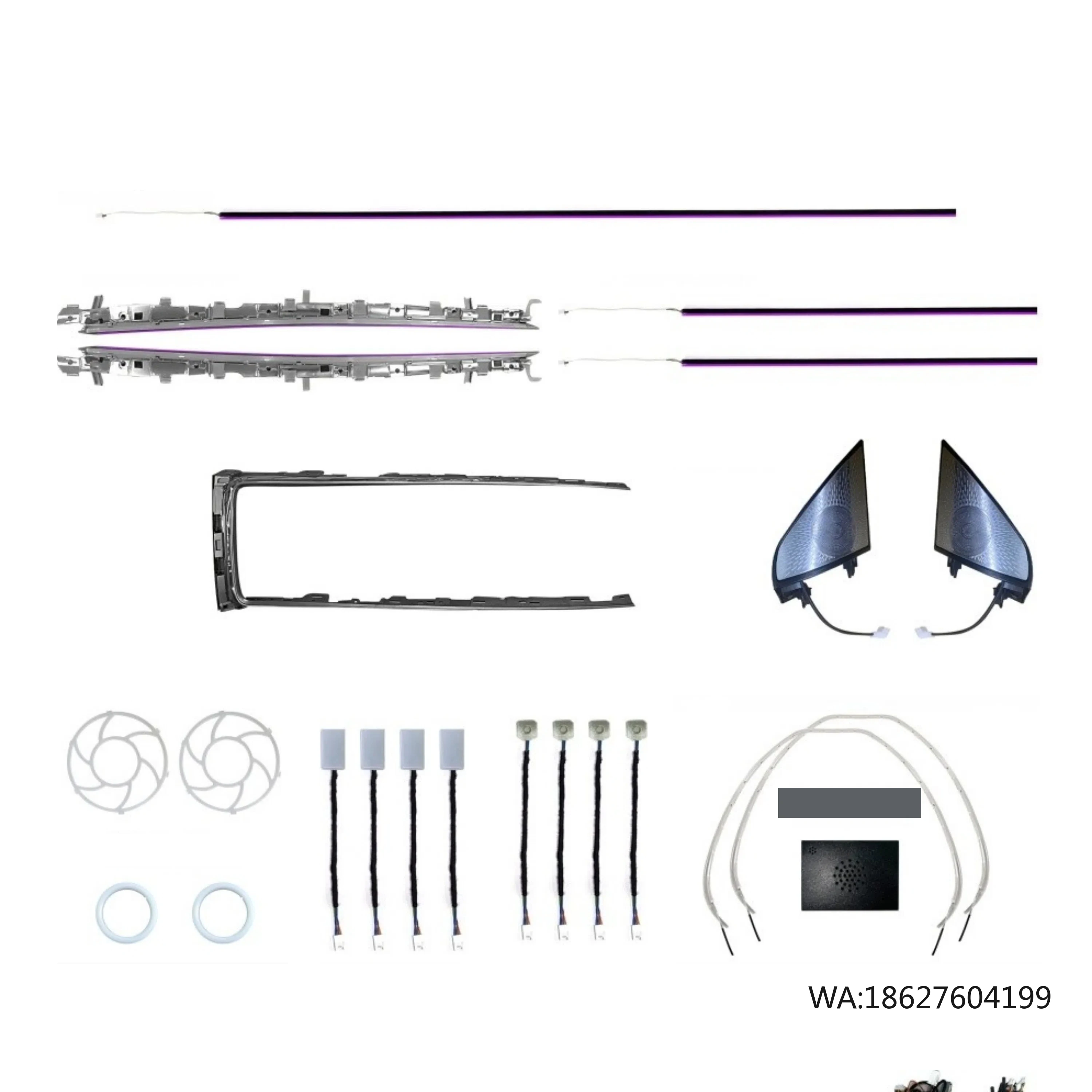 Car Interior Magic Ambient Light LED Atmosphere Lighting Decoration Kit 23 Lights Suitable for  Model Y 2023-2024 2023 2024