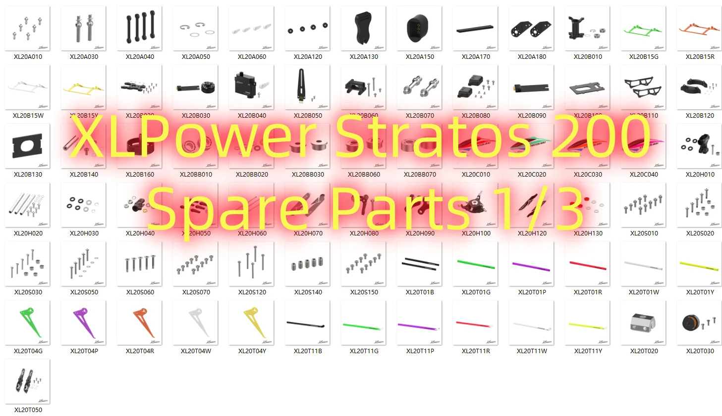 XLPower Stratos 200 RC Helicopter Spare Parts Head part 1/3