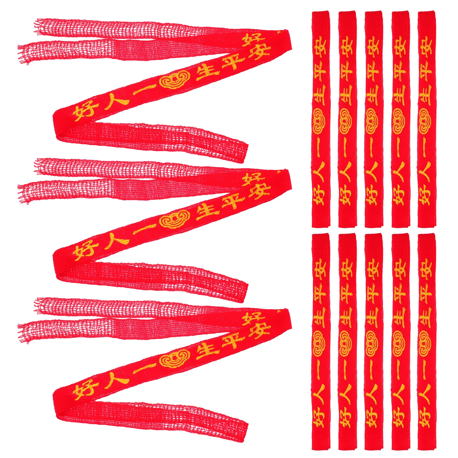 

20pcs Red Waist Belt For Men Women Traditional Woven Design Lucky Feng Shui Charm For 2026 Year Of The Horse Waistband Rope Belt