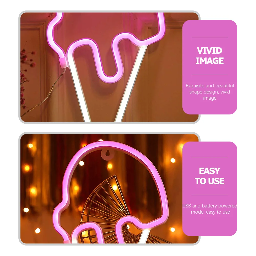 

Cream Neon Light LED Sign with Unique Lighting Effect for Home Bar Party Decor Wall Mountable Bedroom Diner Coffee