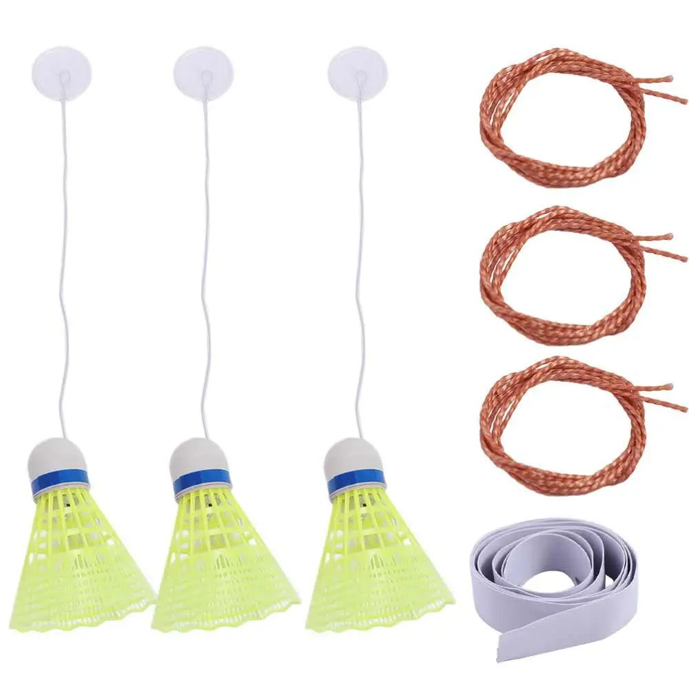 

Набор для самостоятельных тренировок по бадминтону: линия для отработки баланса и вращения, тренажер для отскока мяча