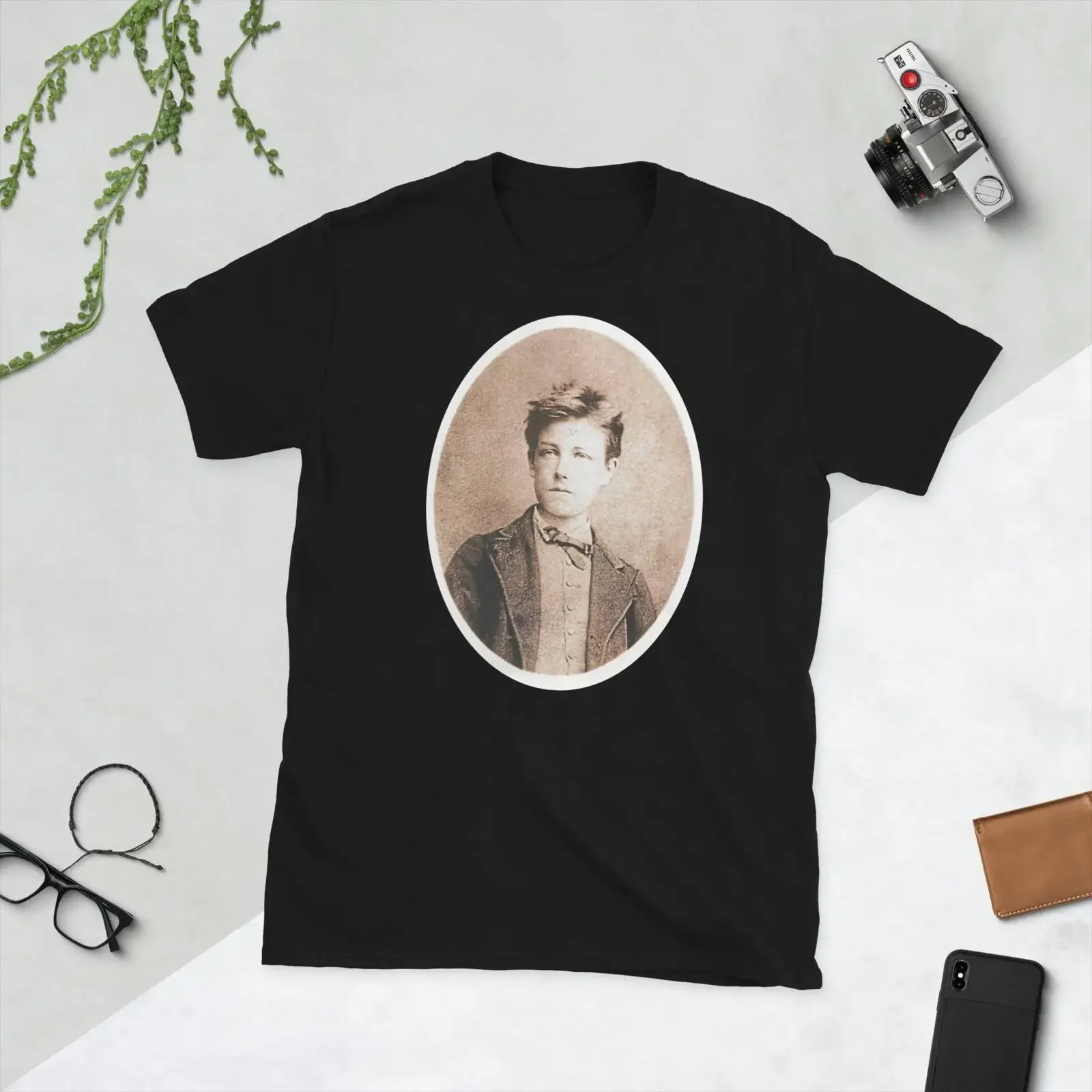 Arthur Rimbaud T Shirt vintage Washed Versatile graphic Breathable Casual fashion streetwear Unisex designer clothes Stretched