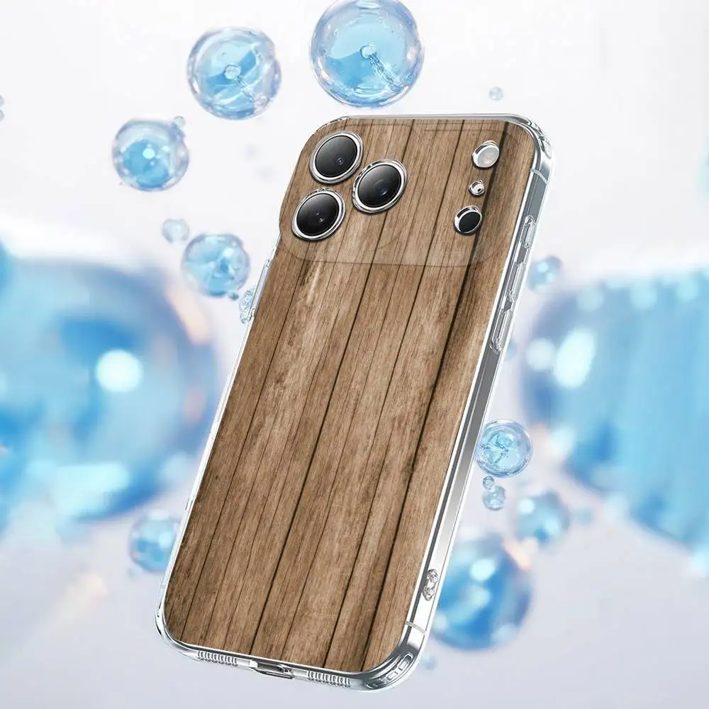 حافظة هاتف من نسيج شجرة الخشب الطبيعي لهاتف آيفون 14,11,15,17,13,12,16,Plus,E,Air,Pro,Max,غطاء شفاف صغير