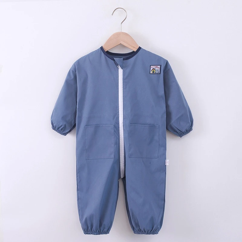 Mess-Proof Baby Coverall Rompers – Waterproof Long Sleeve Crawling Suit, Must-Have Full-Body Bib for Toddlers 4
