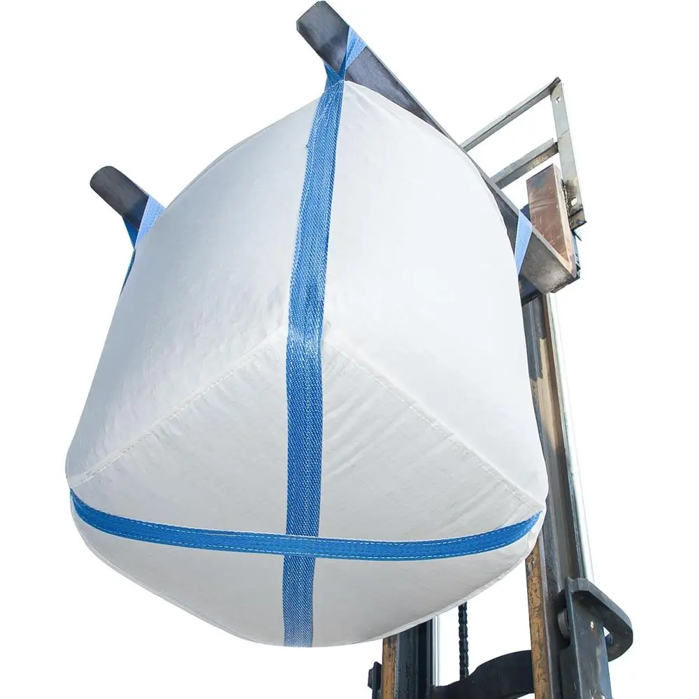 

Массовая сумка FIBC, Гибкие мешки для массовых продуктов Сумка 1,5 тонны, 35 л x 35 В x 43 часа, 3300 фунтов SWL, Тканые полипропиленовые пакеты