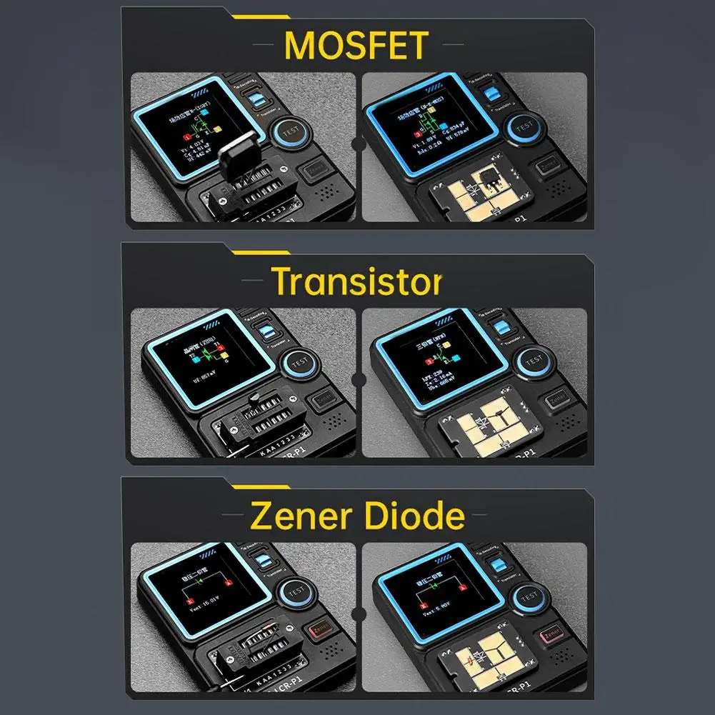 LCR-P1 Transistor Tester Diode Triode Capacitance Resistance Meter LCR Meter NPN PNP MOSFET IR Multifunction Tester