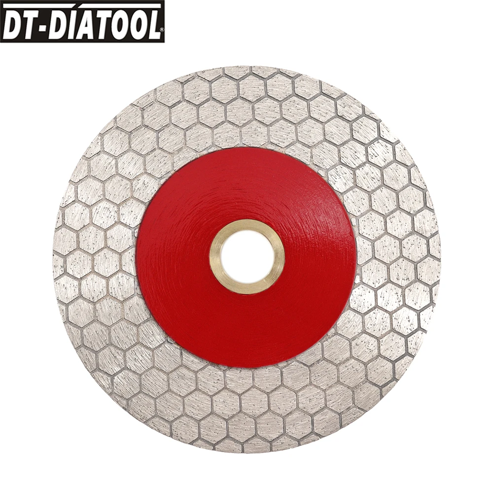 DT-DIATOOL 1/2 шт., диаметр 4/4,5/5 дюймов, алмазный отрезной диск, шлифовальный диск для керамической плитки, мрамора, каменной кладки, дисковая пила