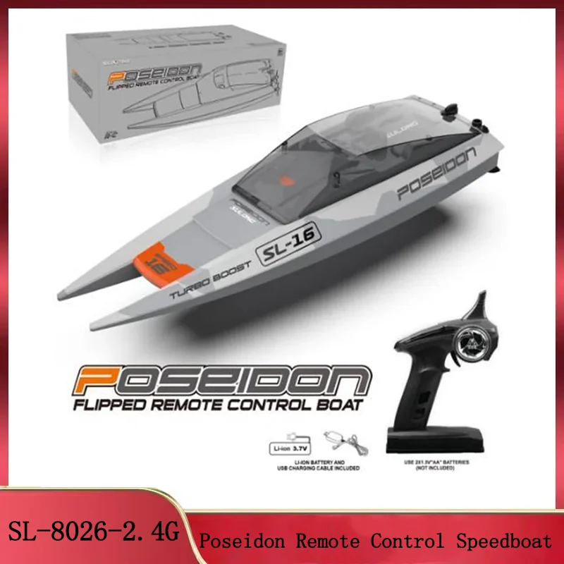 

SL-8026A 2.4G Remote Control Boat: Wireless Electric Poseidon Speedboat, High-Speed Water Toy Model