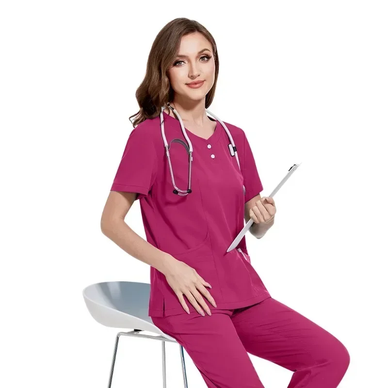 Wholesale Sales Doctor Nurse Scrubs Set Medical Uniforms Women Jogger Set Hospital Accessories Operating Room Surgical Workwear
