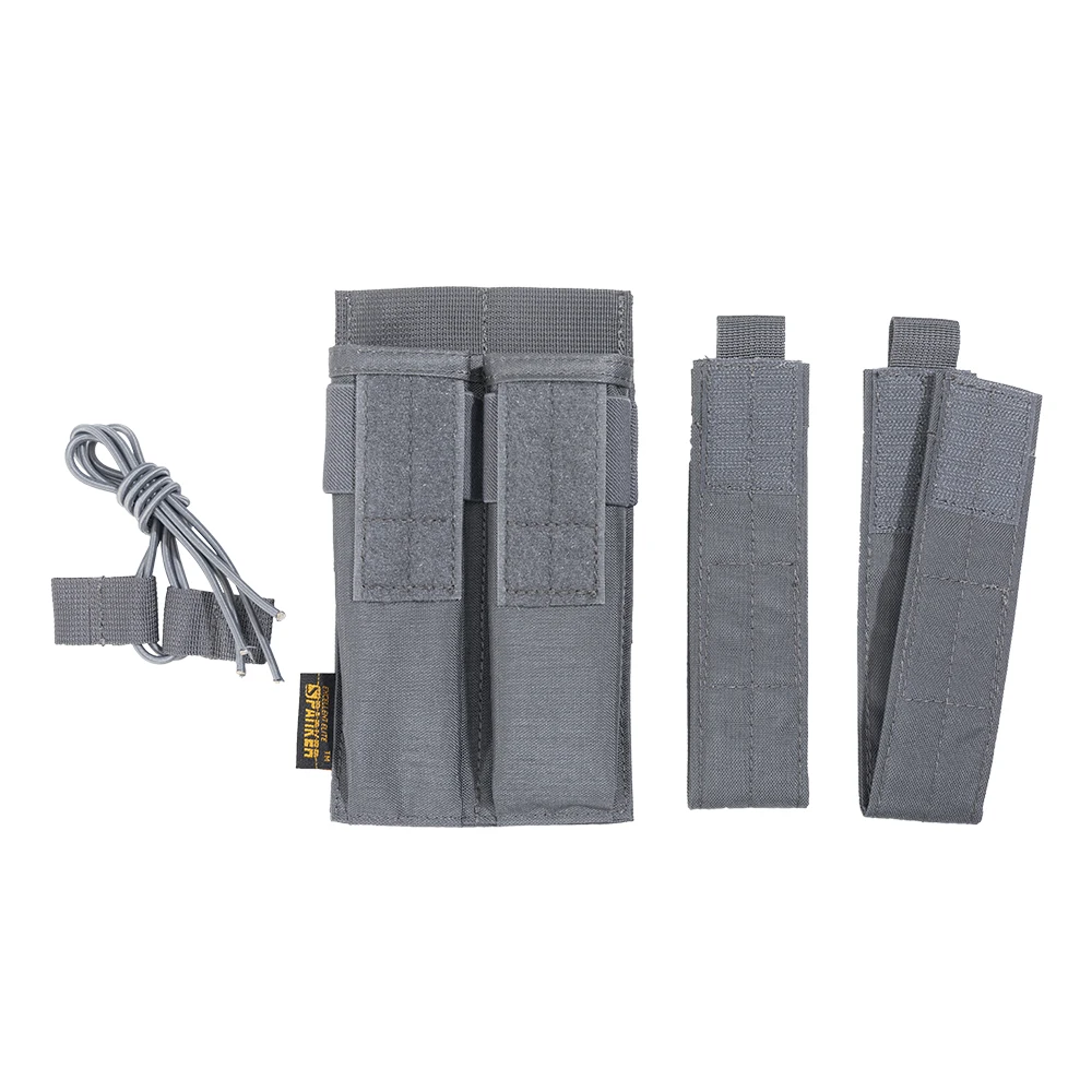 Imagem -03 - Kriss Bolsa de Revista Dupla Molle Open Top Mag Pouch Carrier Hunting Airsoft Magazine Pouch Mp5 Mp7