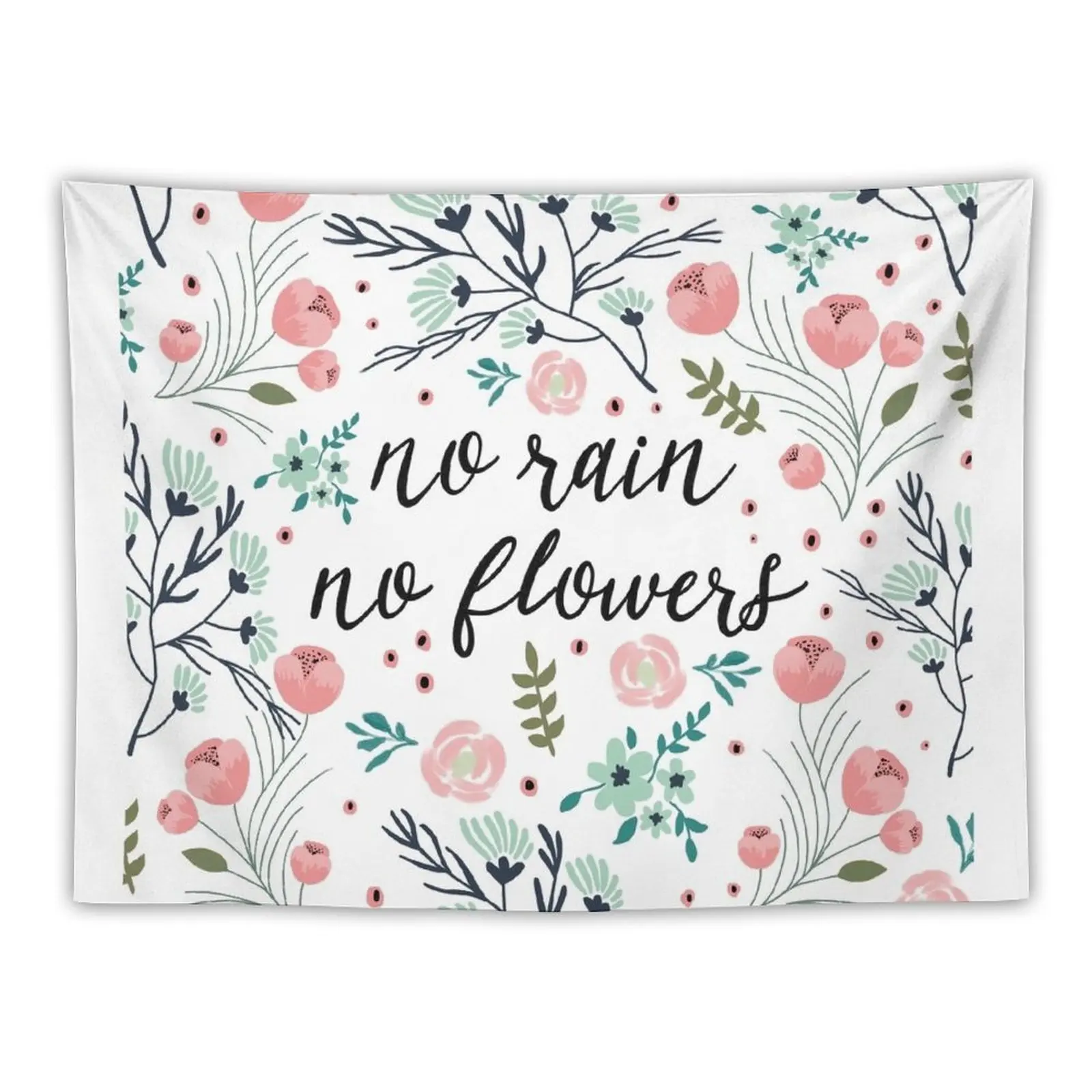 

New No rain, No flowers Tapestry Decoration For Bedroom Tapestry For Bedroom