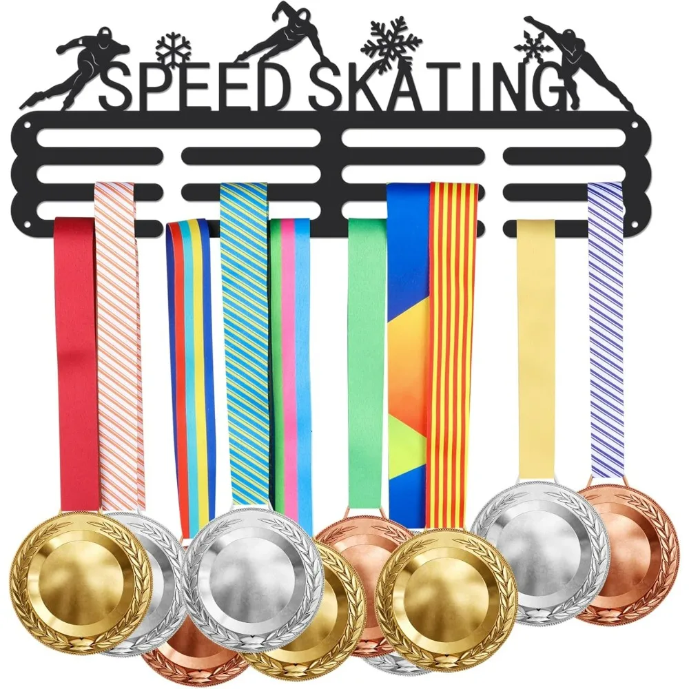 Sports Medal Hanger Ribbon Display Holder Rack Medal Wall Hanger Personalized Medal Holder Metal Wall Mounted Race Award Hanger