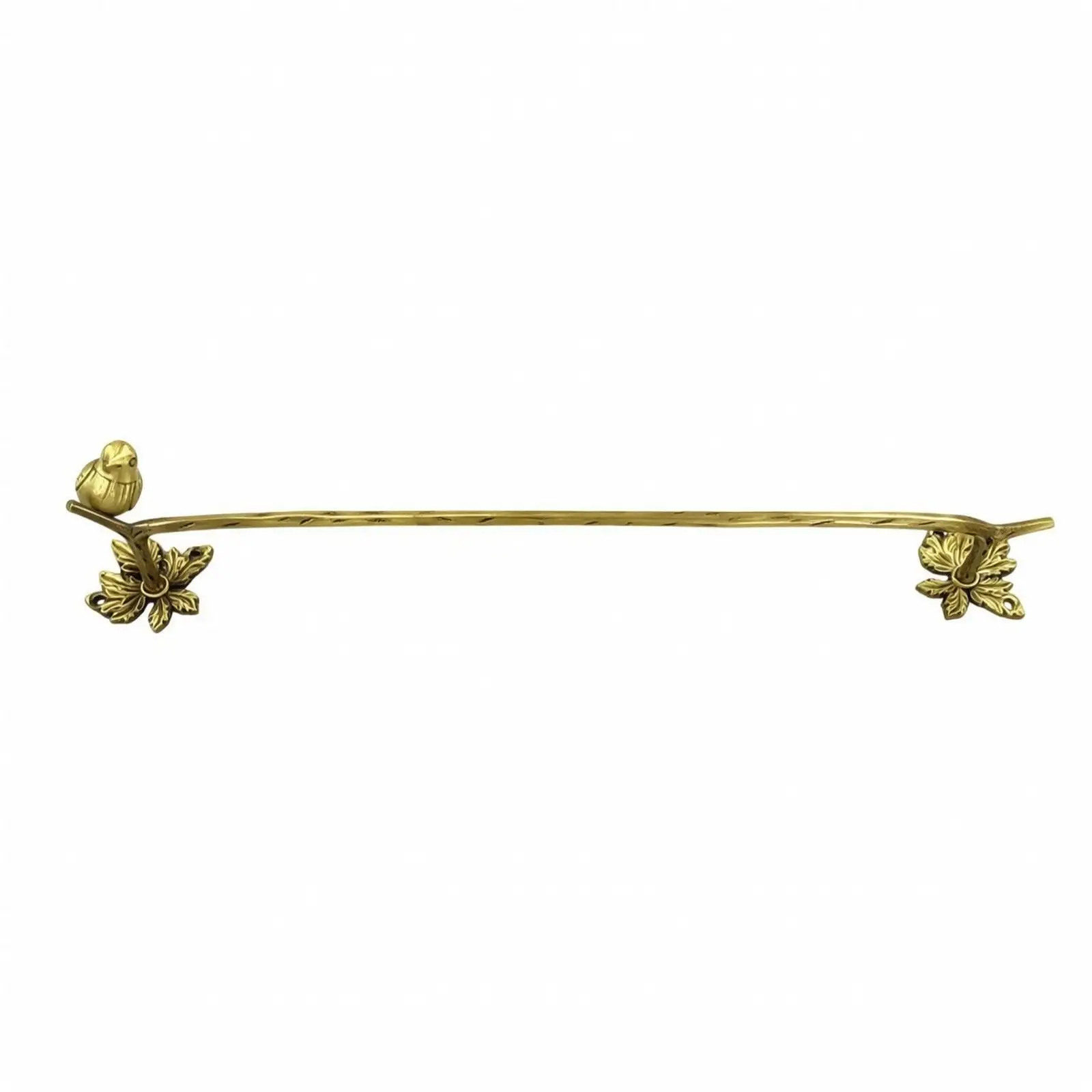 Polished Brass Towel Rack Resistant Decorative Wall Towel Rack Rust-Resistant Washroom Accessory for Restroom, Powder Room,
