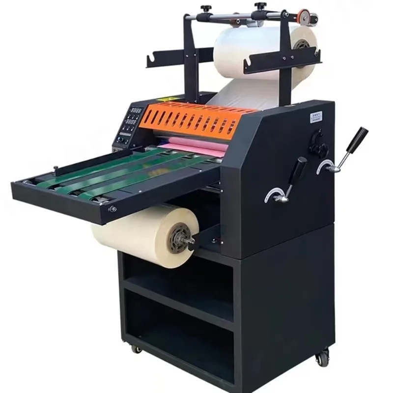 

Fully Automatic Hot Laminating Machine Large Steel Roller Design Single DoubleSided Film Laminator with Dual Temperature Control
