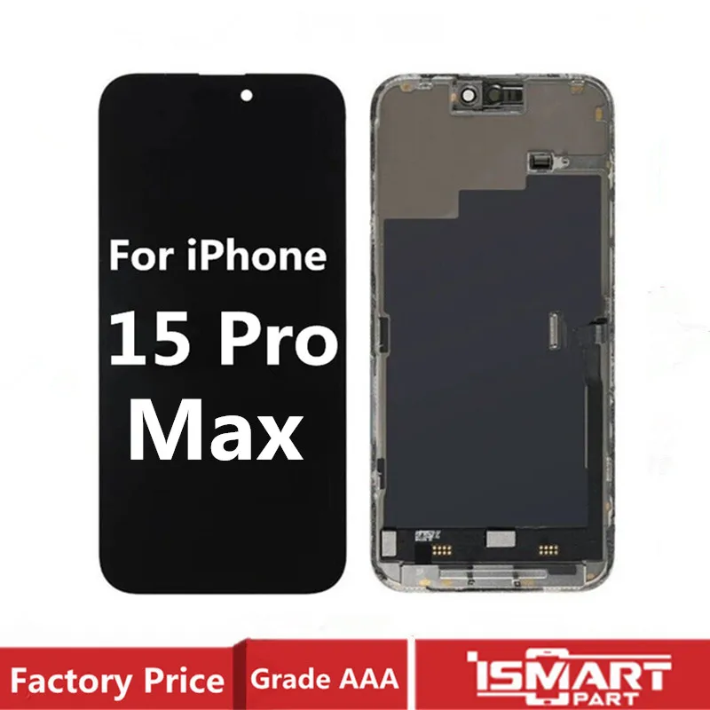 For iPhone 15 Pro Max LCD Display 3D Touch Digitizer Assembly Soft Hard OLED For iPhone 15PM Screen Replacement Parts