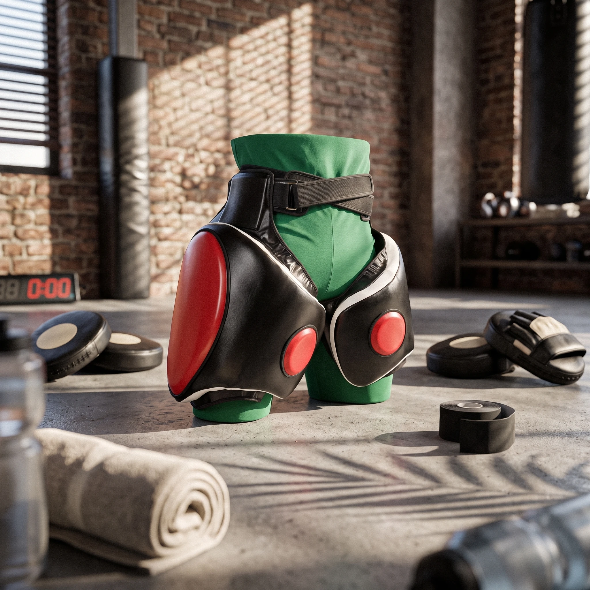 Thigh Target Pad Shock-Absorbing Combat Arts Strike Pad Adjustable Heavy-Duty for Coaches, Sparring