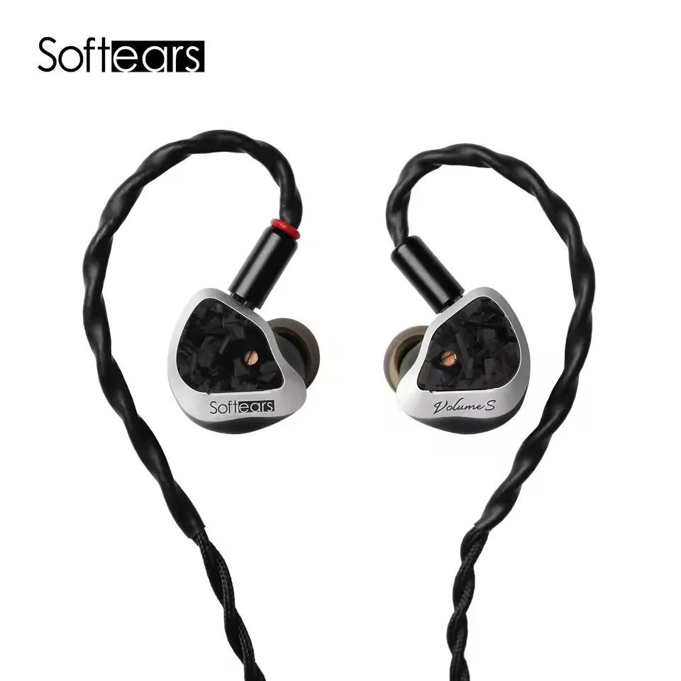 سماعات أذن Softears Volume S 1DD+1 Passive DD+2BA مع 3.5 ملم 4.4 ملم قابلة للتبديل