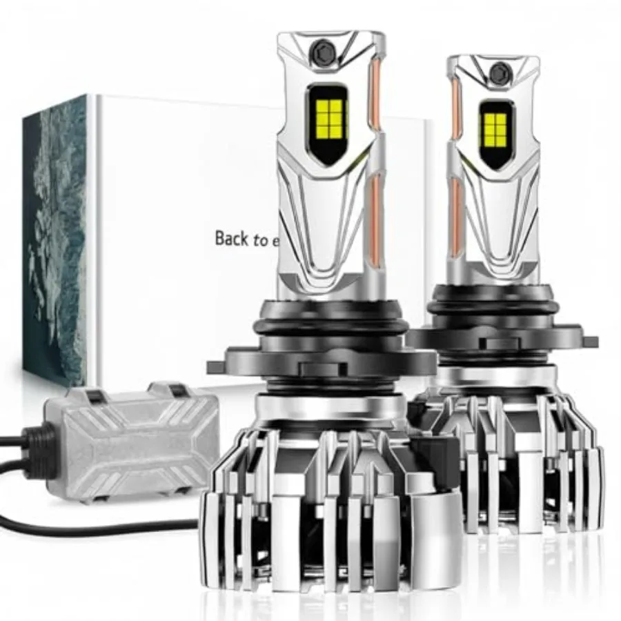 LED Fog Lights Bulbs - 55000 Lumens Ultra-Bright, 100000 Hours Lifespan, 6500K Cool White Light, IP68 Waterproof, Pack of 2
