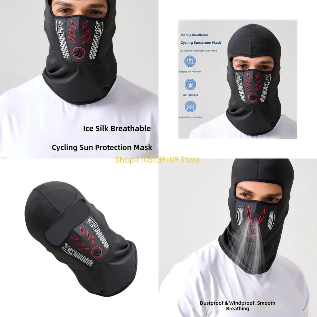 P5ED Cool Mesh Motorcycle Face Cover Full Head For Extreme Heat Conditions