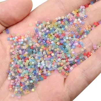 2.0毫米日本玉色小玻璃珠 1400顆 半透明均勻小珠子,適用於法式刺繡DIY首飾製作 10 最佳銷售 歐洲珠子 - №4