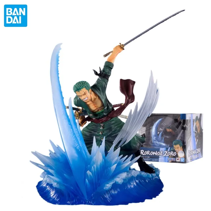 

In Stock BANDAI Original Figuarts ZERO ONE PIECE Roronoa Zoro One Sword Style Yakkodori Anime Figures Toys for Kids Gift