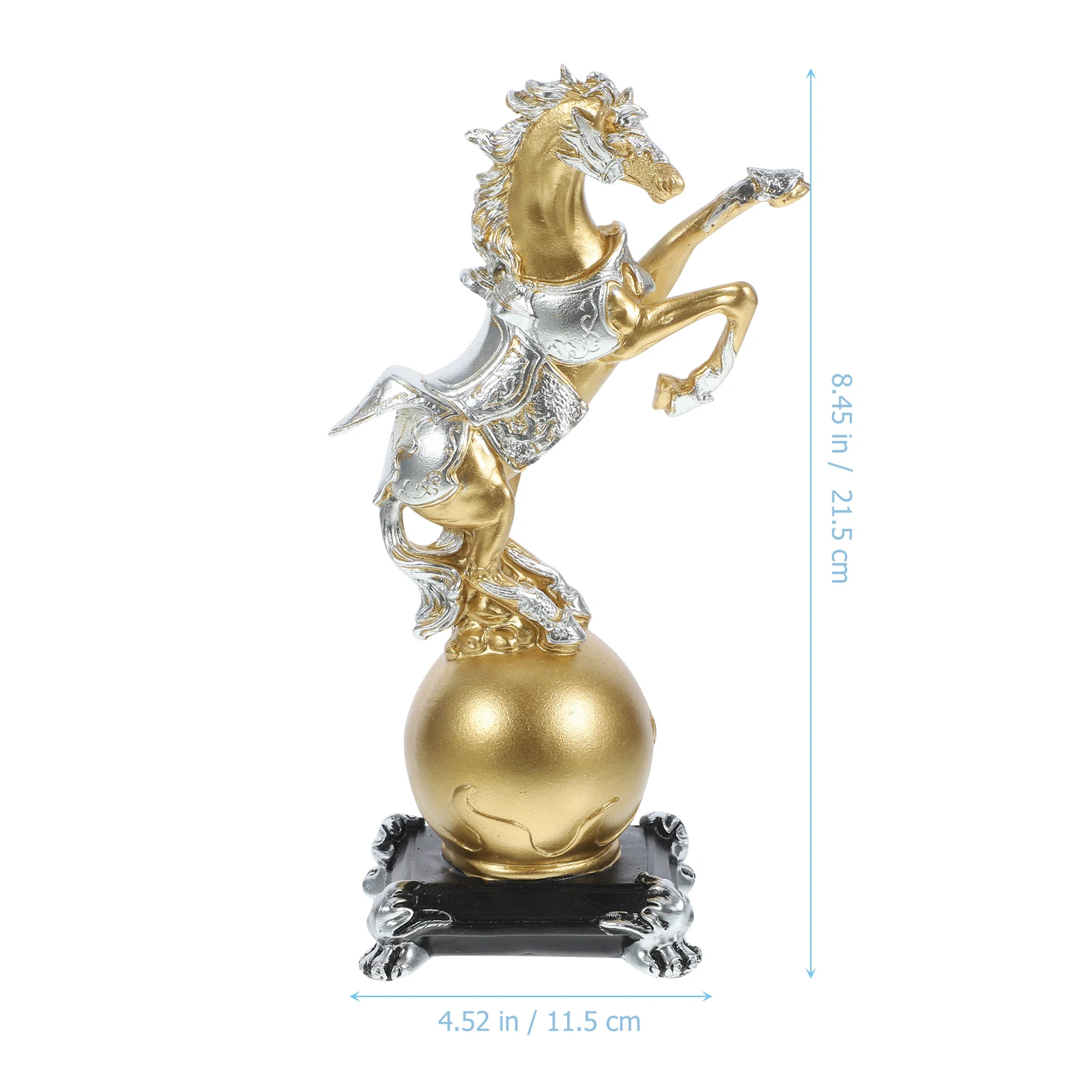 

Resin Decorative Statue Home Office Decor Modern Sculpture Tabletop Decoration Standing Horse Resin Horse Craft Delicate Gift