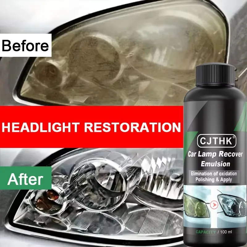 Car Headlight Restoration Polishing Kits Car Light Scratch Remover Repair Cleaning Paste Headlamp Anti Oxidation Polish Liquid