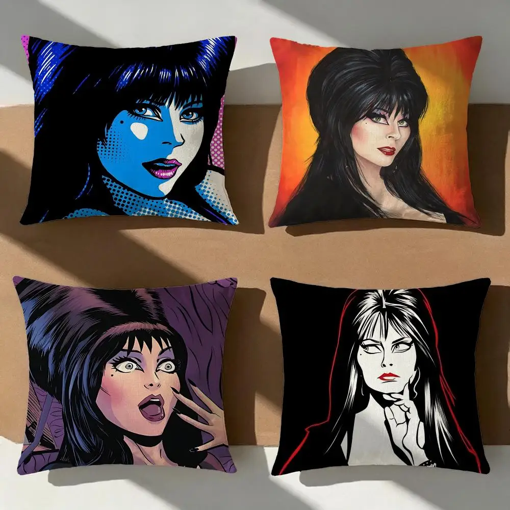Elvira Mistress of the Dark Cushion Cover Pillow Cover Nordic Minimalist Throw DoubleSided Print Cushion Case for Bedroom Decor