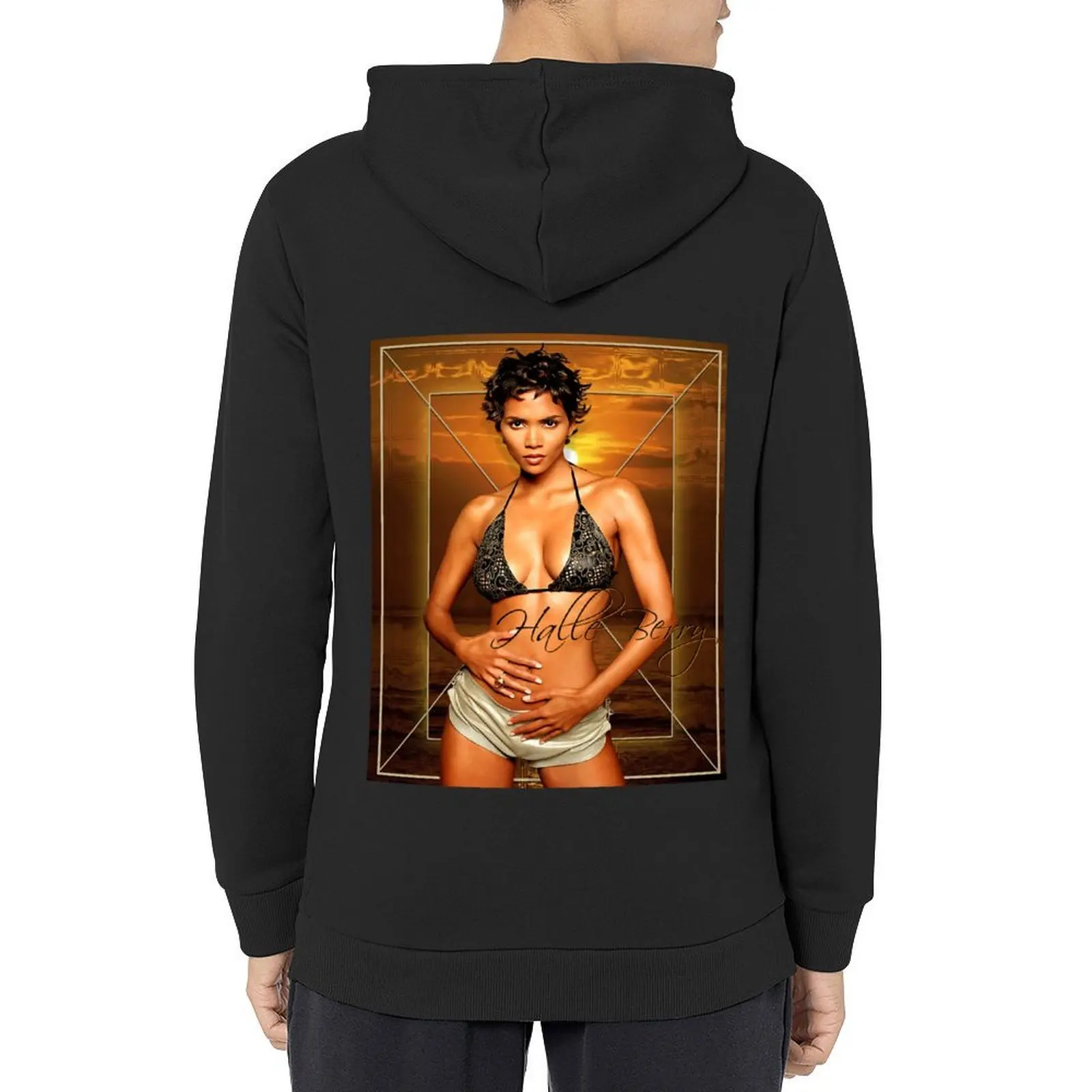 

Halle Berry Poster Hoodie men's clothes men's clothing men's winter sweater men clothing designer hoodies
