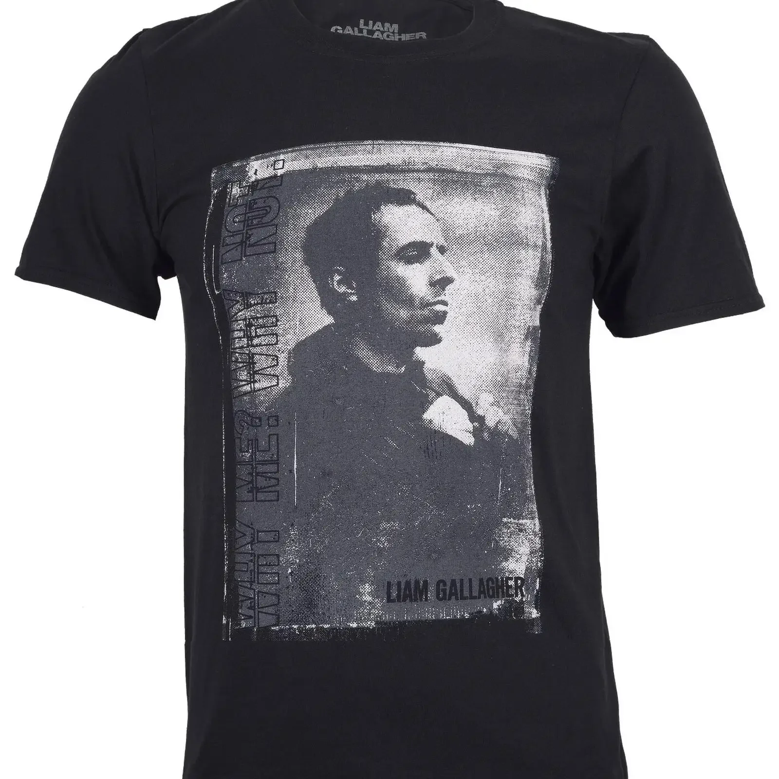 Official Liam Gallagher T Shirt Why Me Not Monochrome New S M L XL XXL vintage Washed homme designer clothes Breathable