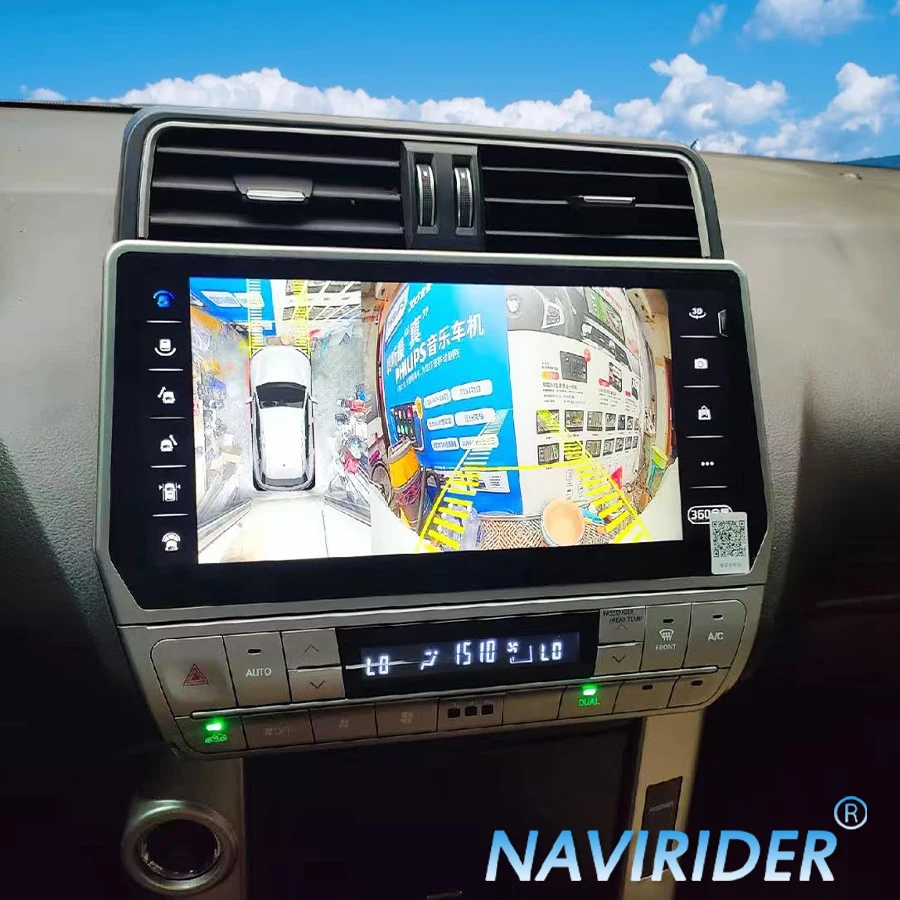 

Android Screen Car Radio Carplay For Toyota Land Cruiser Prado 150 2018-2023 GPS Stereo Navigation Multimedia Video Player Audio