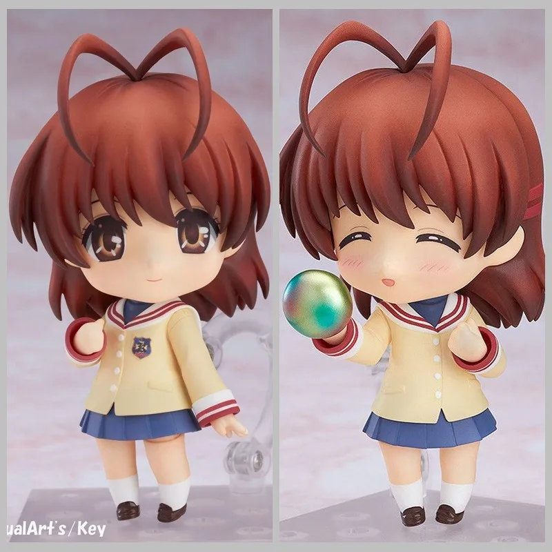 CLANNAD 869# Nagisa Furukawa Movable Face-Changing Statue Action Figurine Desk Collectible Anime Model Toys Figures Gift 10CM