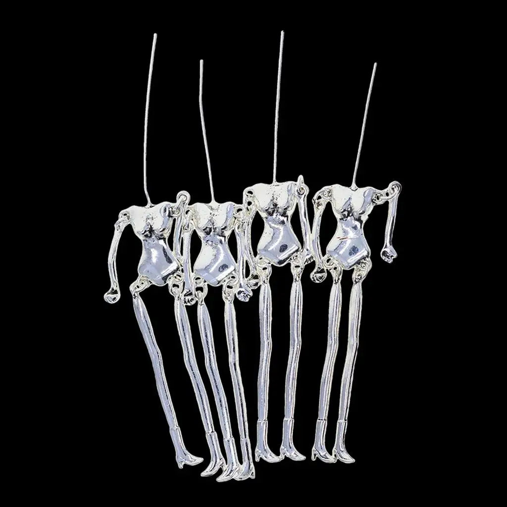 4pcs Handmade Human Body Charms for Doll Pendant DIY Jewelry Making Craft