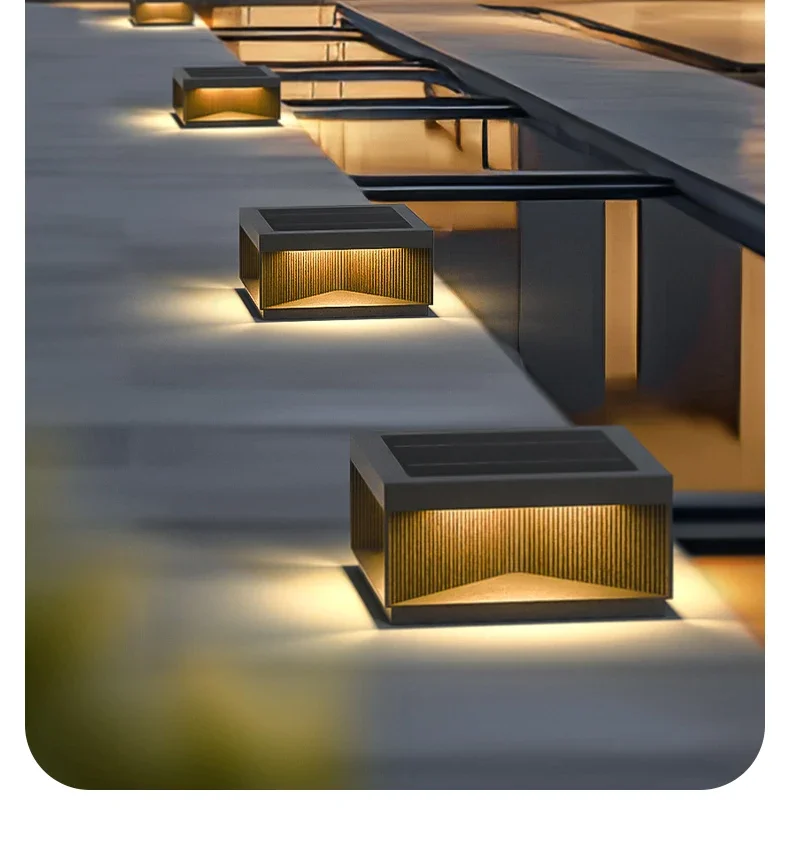 

Solar Villa Door Post Light Outdoor Garden Post Light Waterproof Garden Wall Light