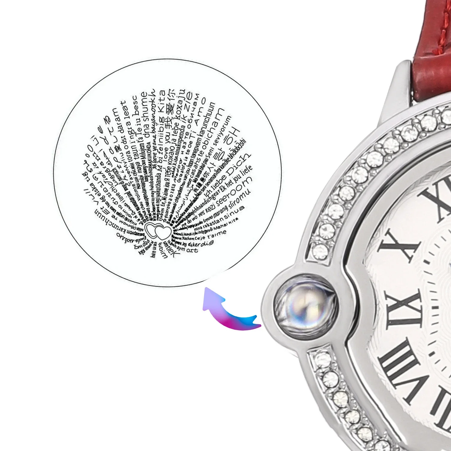 ساعة UTHAI النسائية الخفيفة الفاخرة ذات العلامة التجارية الزرقاء بالون الساعات أفضل صديق هدية عيد الحب للسيدات ساعات يد كوارتز أنيقة