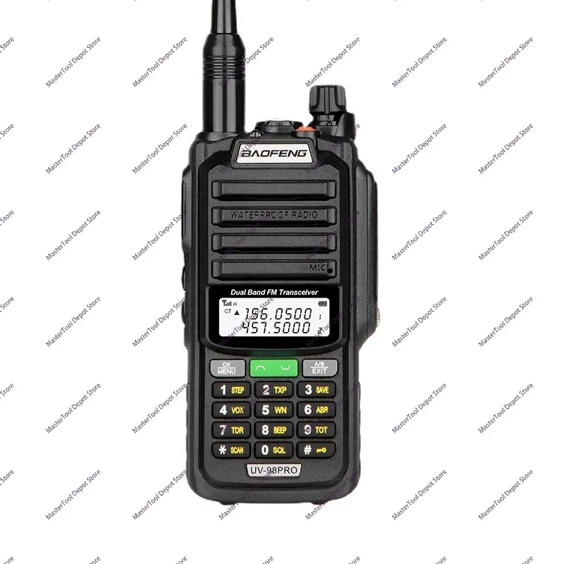 

2025 Baofeng UV-98PRO IP68 Водонепроницаемая рация двухдиапазонная высокая мощность CB радио VHF UHF CB любительская радиостанция дальнего действия двусторонняя радиосвязь