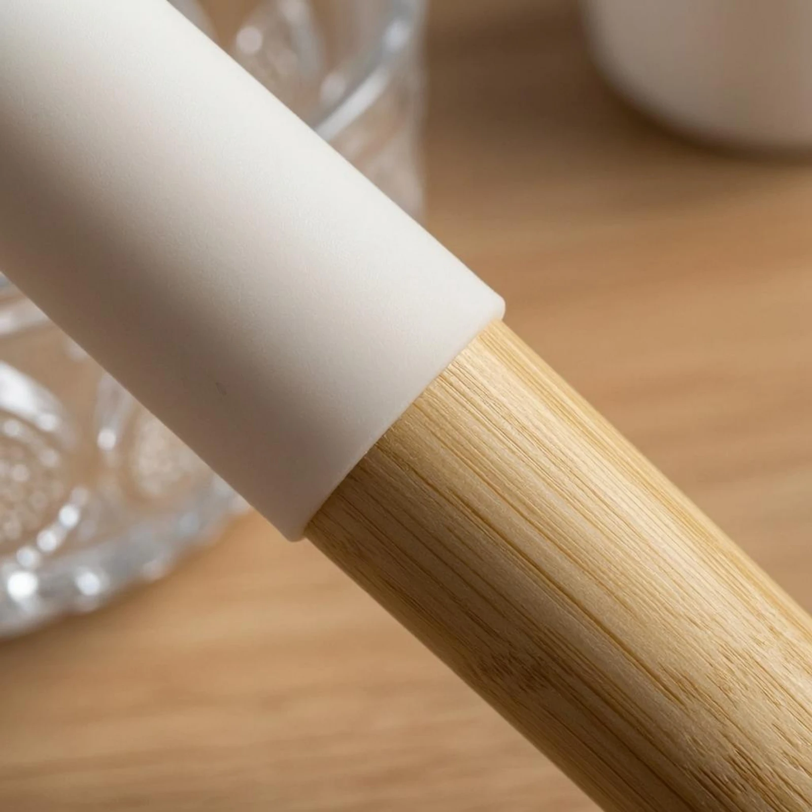 Singing Bowl Mallet Handheld Silicone Bowl Striker Wooden Handle Mallet Mindful Movement Silicone Head Energy Center Balancing