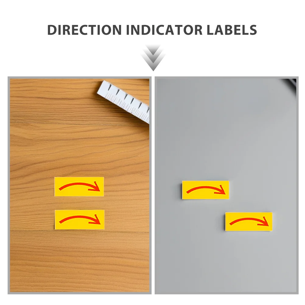 40Pcs Direction Indicator Labels Strong Adhesive Waterproof Directional Sign Decals for Factory Warehouse Commercial Spaces