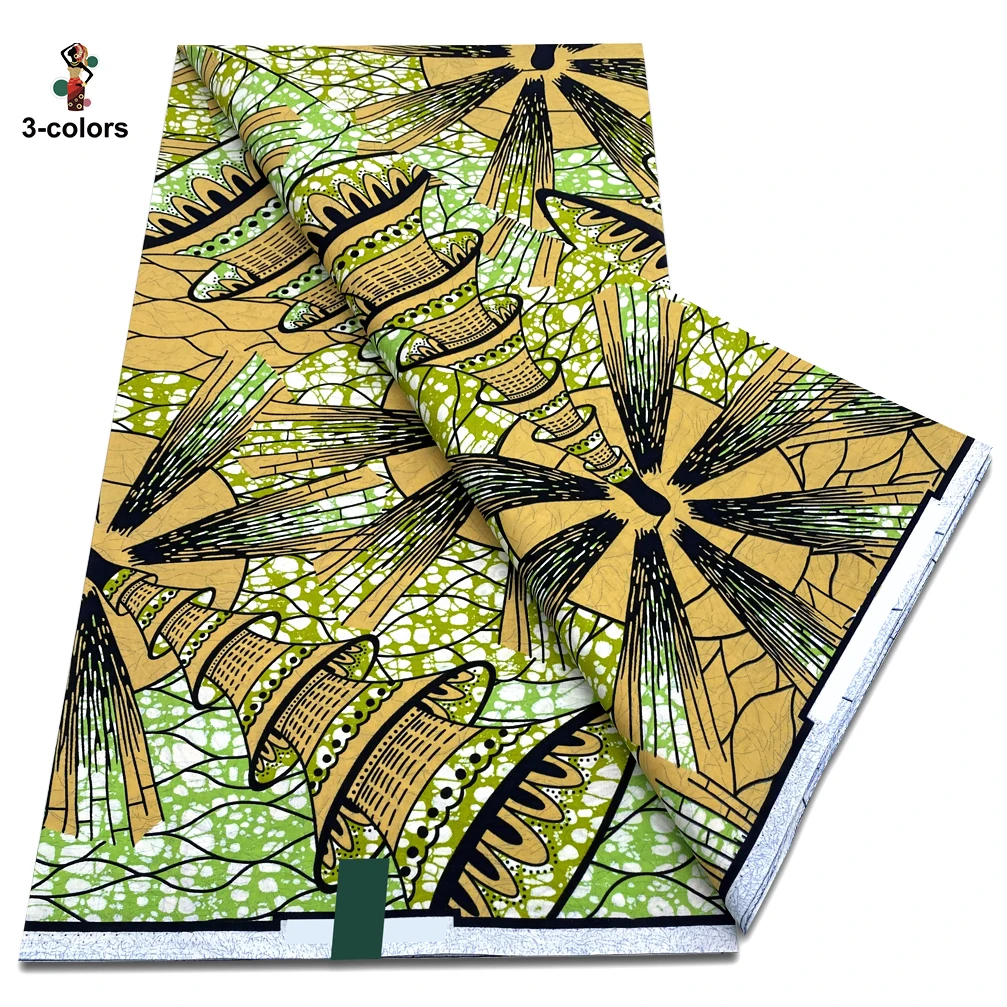 2025 Gegarandeerd echte originele Afrikaanse waxprintstof Echte Nigeriaanse 100% katoen Ankara Waxstof Zachte Pagne Spuer Batik