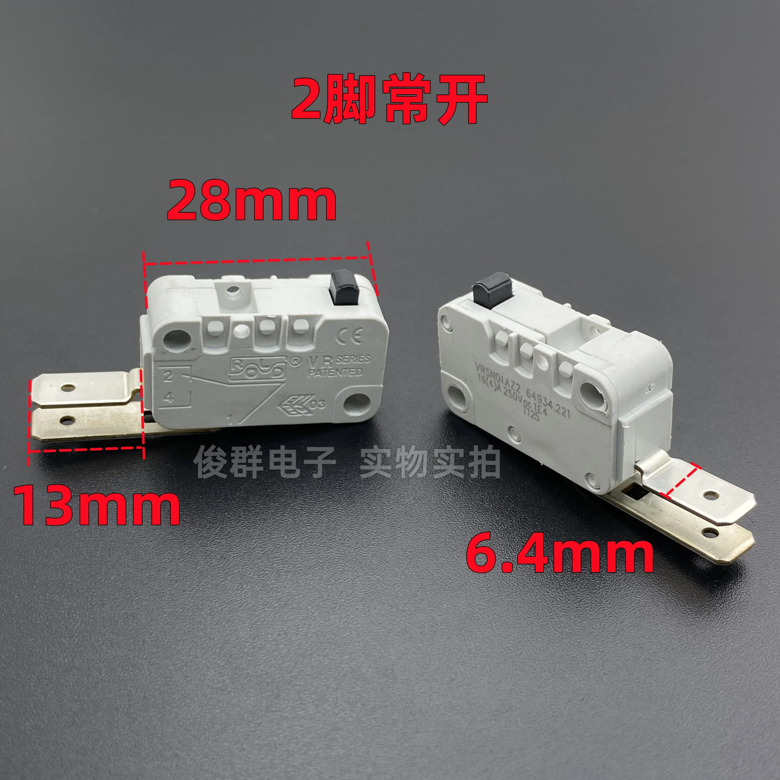 10pcs/imported micro switch 16A limit detection power button microwave oven door control water heater button