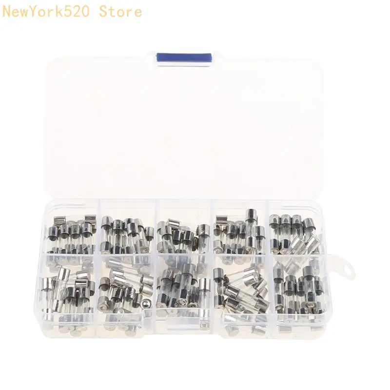 100 PCS 250V Mini Glass Tube Replacement Universal Cartridge for Electronic Products Fast Blow N84C