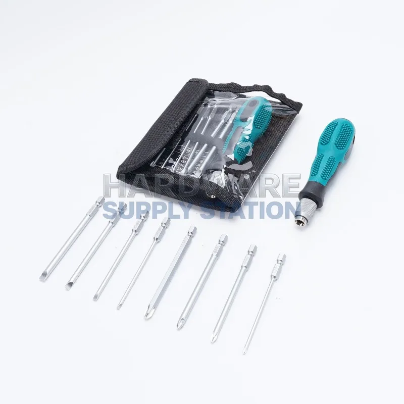 

Набор инструментов для ремонта дома, 9 предметов, многофункциональная отвертка, магнитные крестовые насадки для разборки