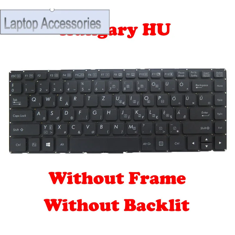 HJ FHungary Laptop Keyboard For S410 V138418CS1 V00 HG-RO 531087680980 Hungary HU Black No Frame  For GETAC S410 Keyboard