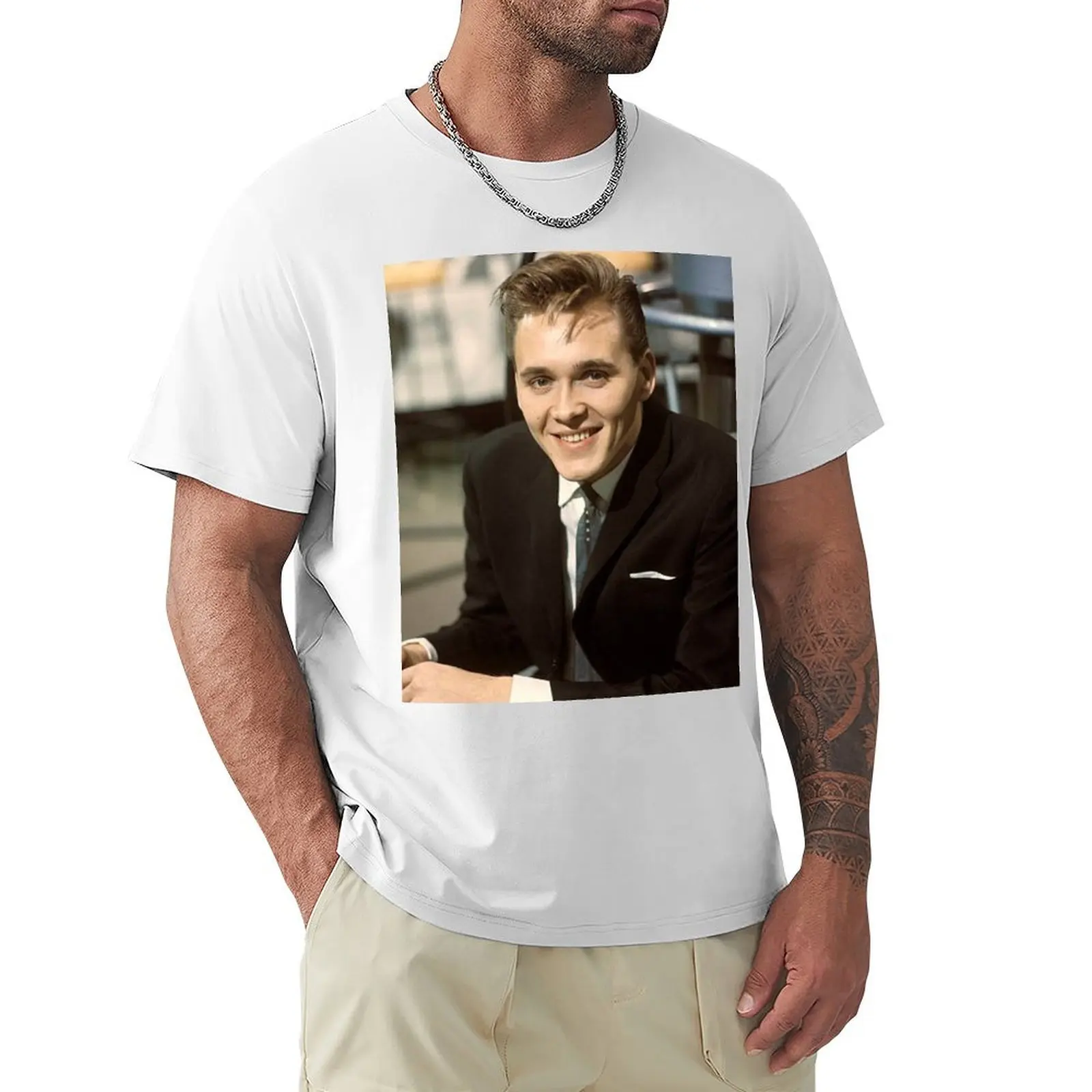 

Billy Fury handsome T-Shirt summer tops korean fashion hippie clothes anime clothes mens t shirts pack