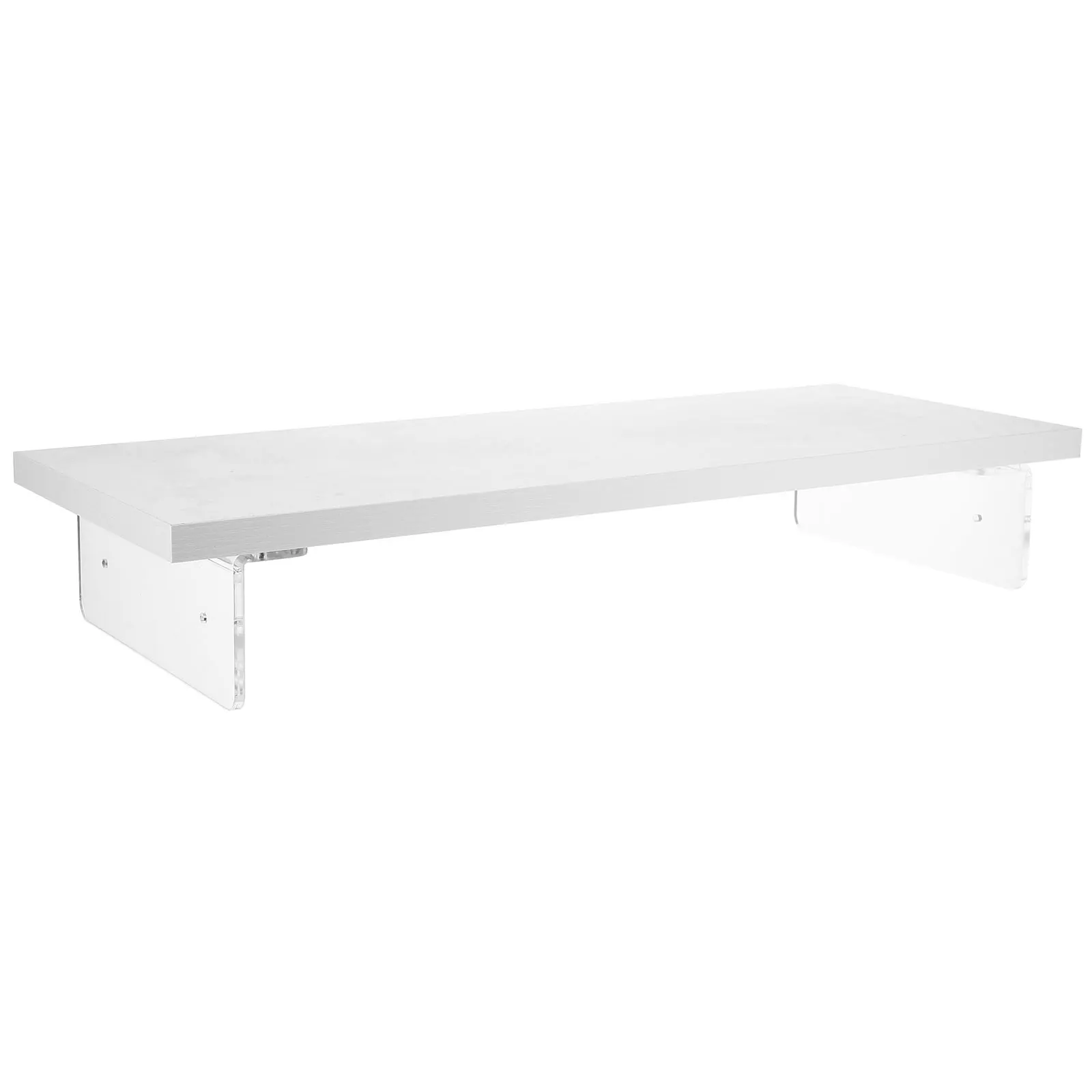 

1pc Computer Screen Elevator Riser 50cm White Desk Organizer Laptop Stand Acrylic Monitor Riser Stable Base Desktop Storage