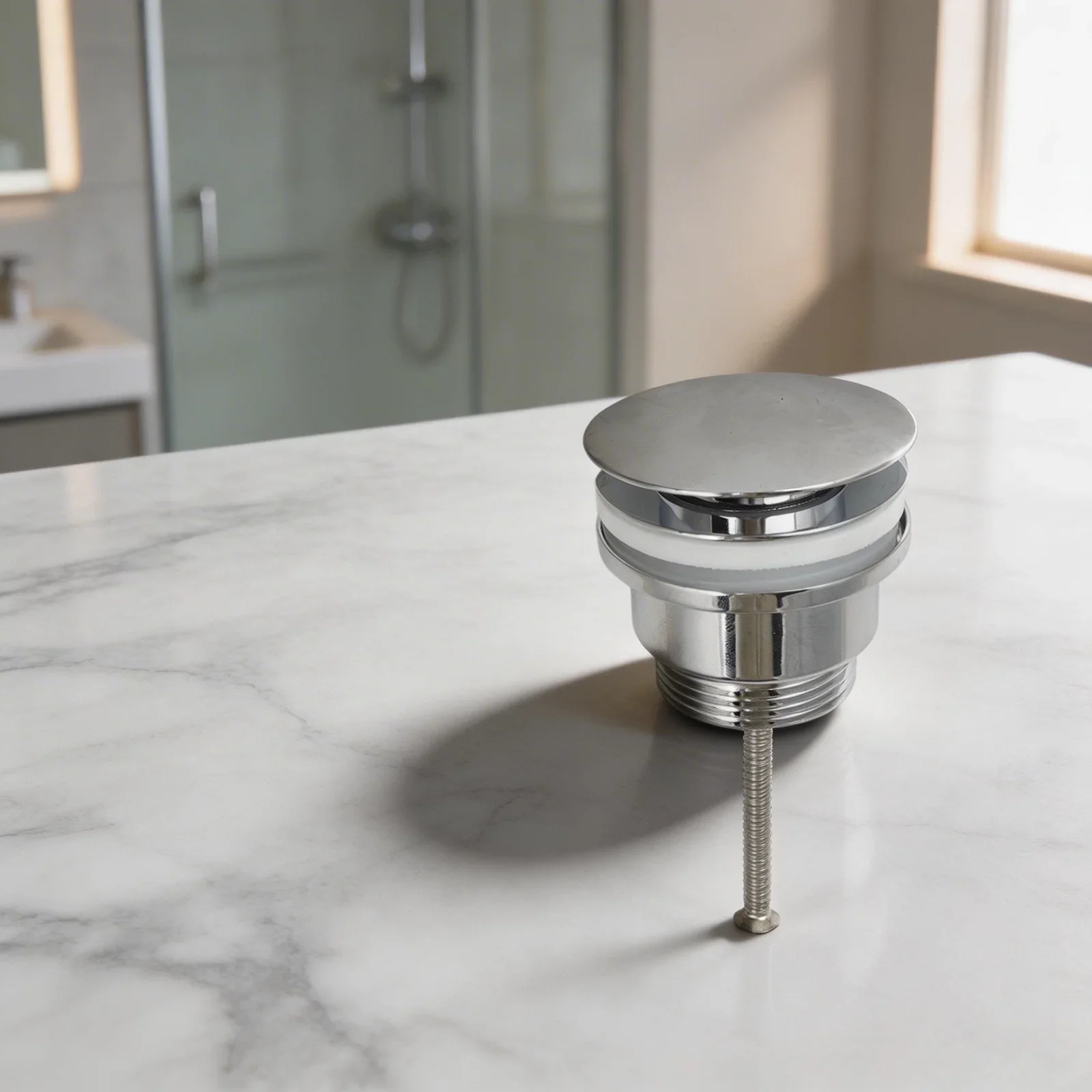 

Click Clack Drain Cover Chrome Sink Stopper Daily Bathing Use Home Renovation Versatile Sink Drain Cover Click Clack