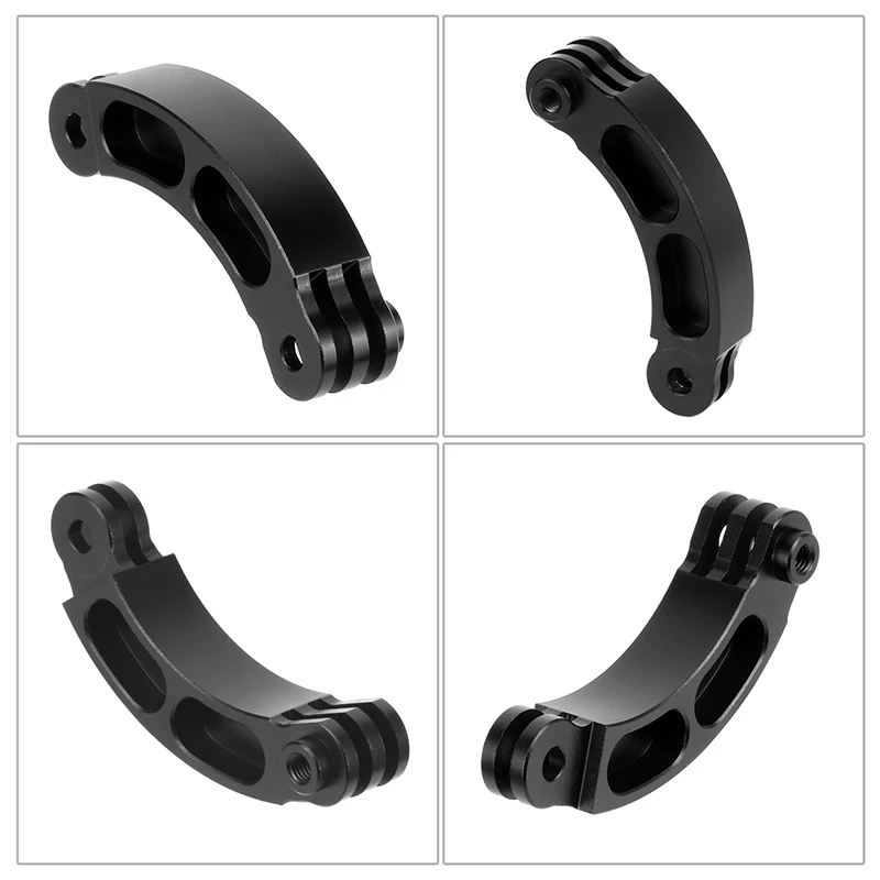 Helmet Extension Arm Mount Short Rod Curved Type for Gopro Hero 8 7 6 5 Insta360 SJcam Action Camera