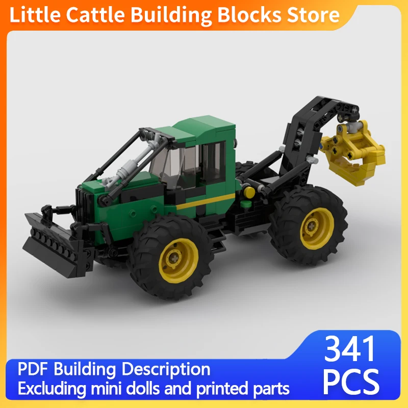 City Car Model MOC Building Bricks 548G III Grapple Skidder Modular Technology Gifts Holiday Assemble Children Toys Suit