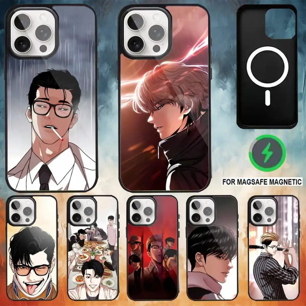 Anime L-Lookism Manhwa Phone Case For iPhone 17 16 15 14 13 12 Pro Max Plus for Magsafe Wireless Magnetic Cover