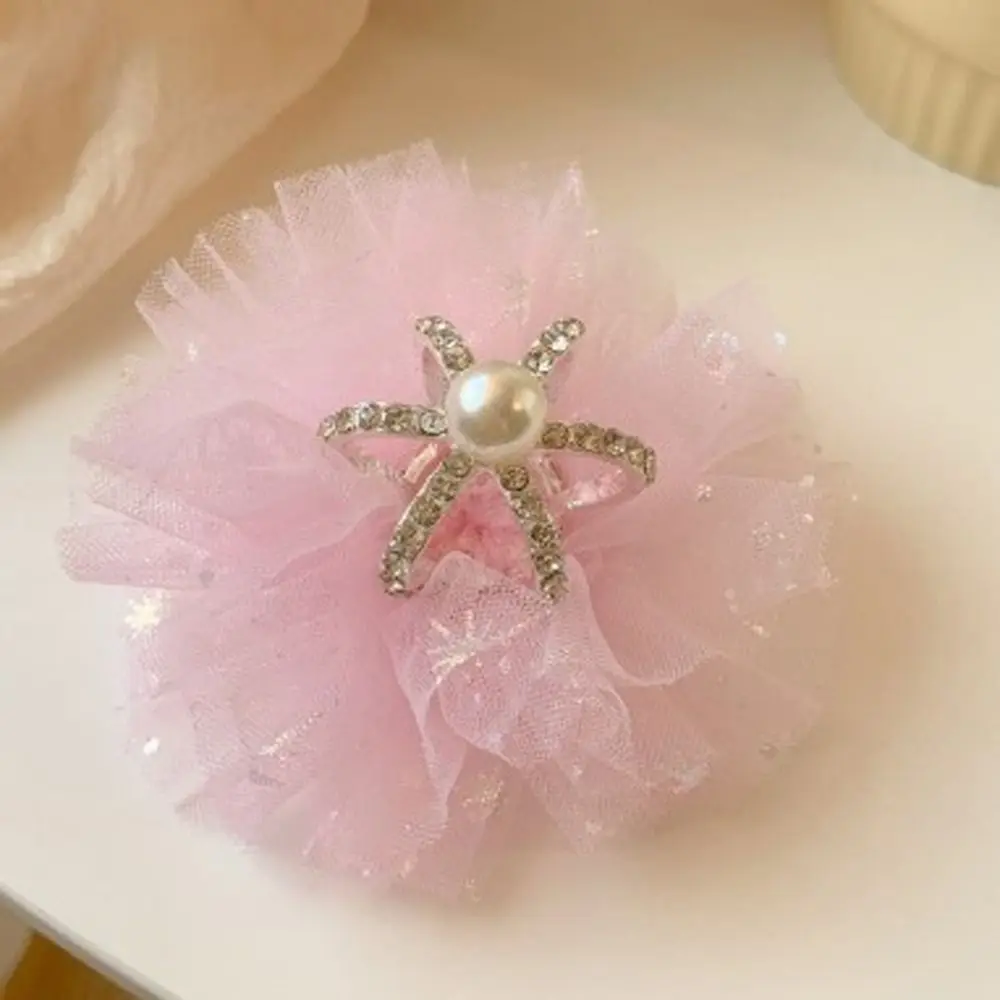

Fairy Cute Adorable Tiara Pearl Rhinestone Alloy Crown Girl Hairpin Hair Clip Headwear Hair Accessory